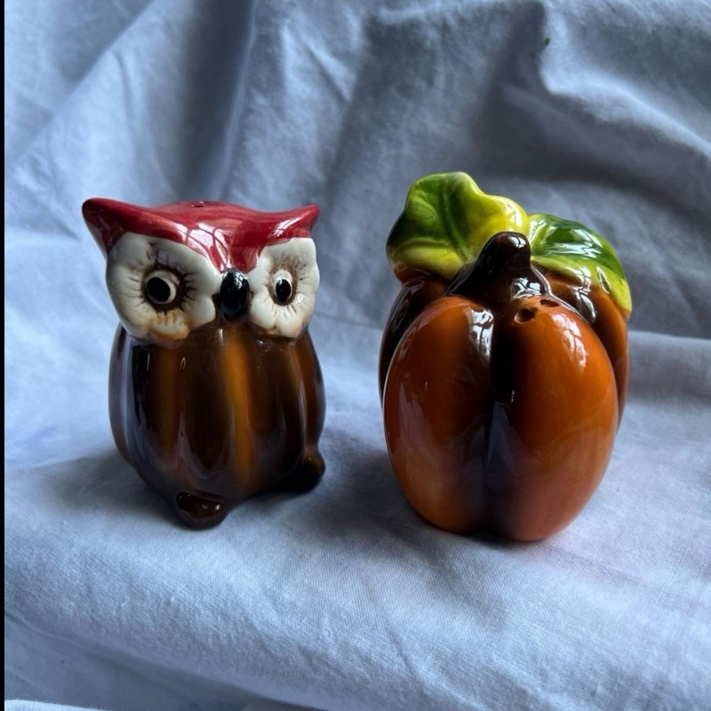 Fall/Halloween salt and pepper shakers - Picture 1 of 4